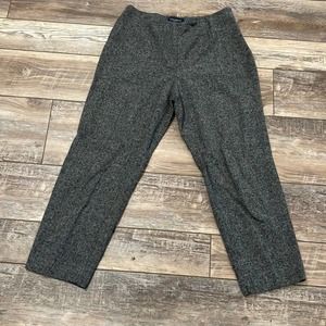 PIAZZA SEMPIONE Black White Crosshatch Audrey Capri Trousers Size 8/10
